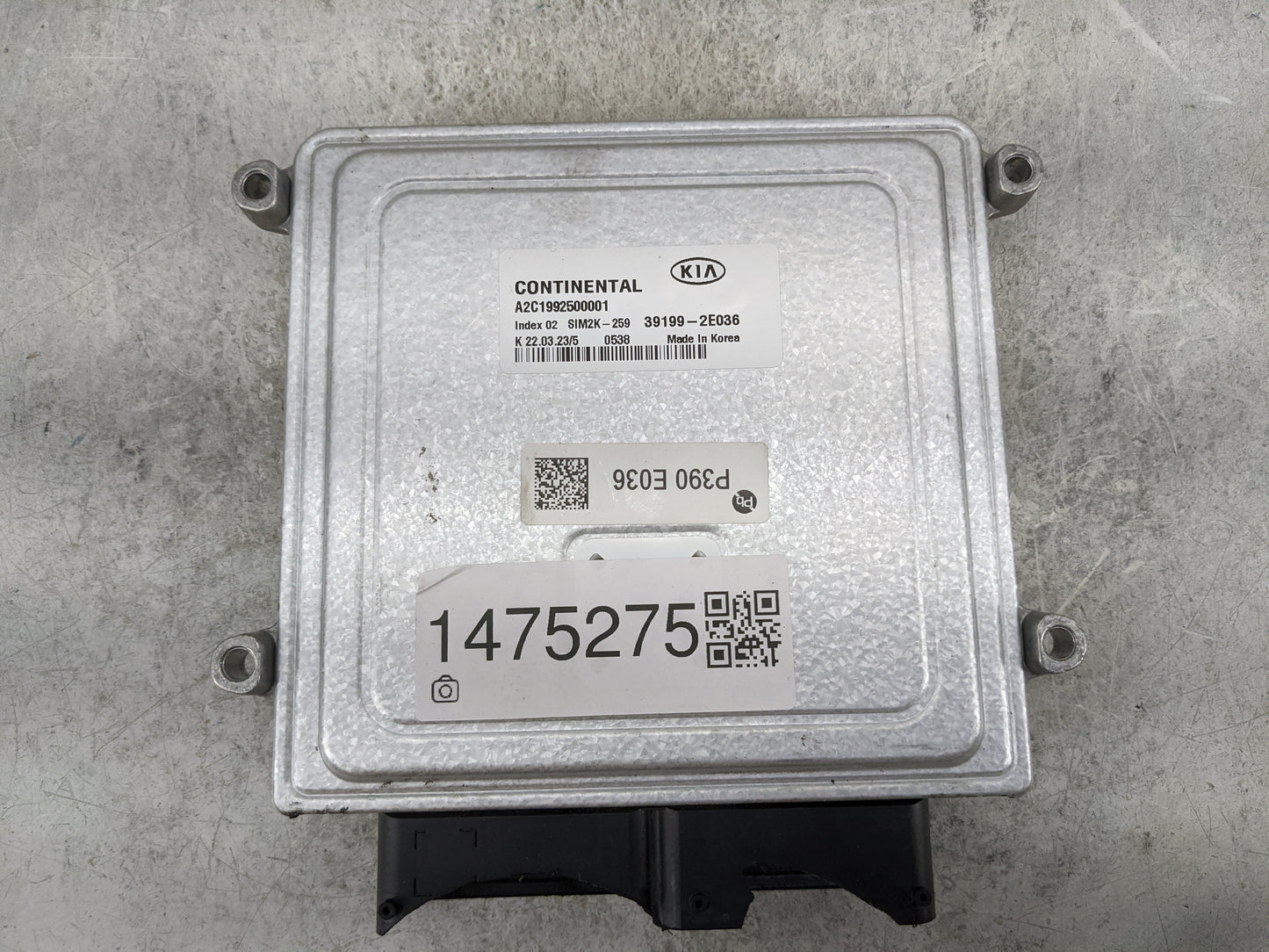 2019-2021 Kia Forte PCM Engine Control Computer ECU ECM PCU OEM P/N:A2C1992500001 39199-2E036, SIM2K-259 Fits Fits 2019 2020