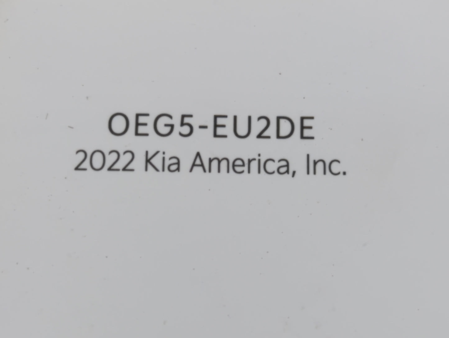 2023 Kia K5 Owners Manual Book Guide P/N:OEG5-EU2DE OEM Used Auto Parts - Oemusedautoparts1.com