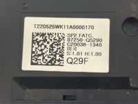 2021-2022 Kia Seltos Climate Control Module Temperature AC/Heater Replacement P/N:C20038-1340 97250-Q5290 Fits Fits 2021 202