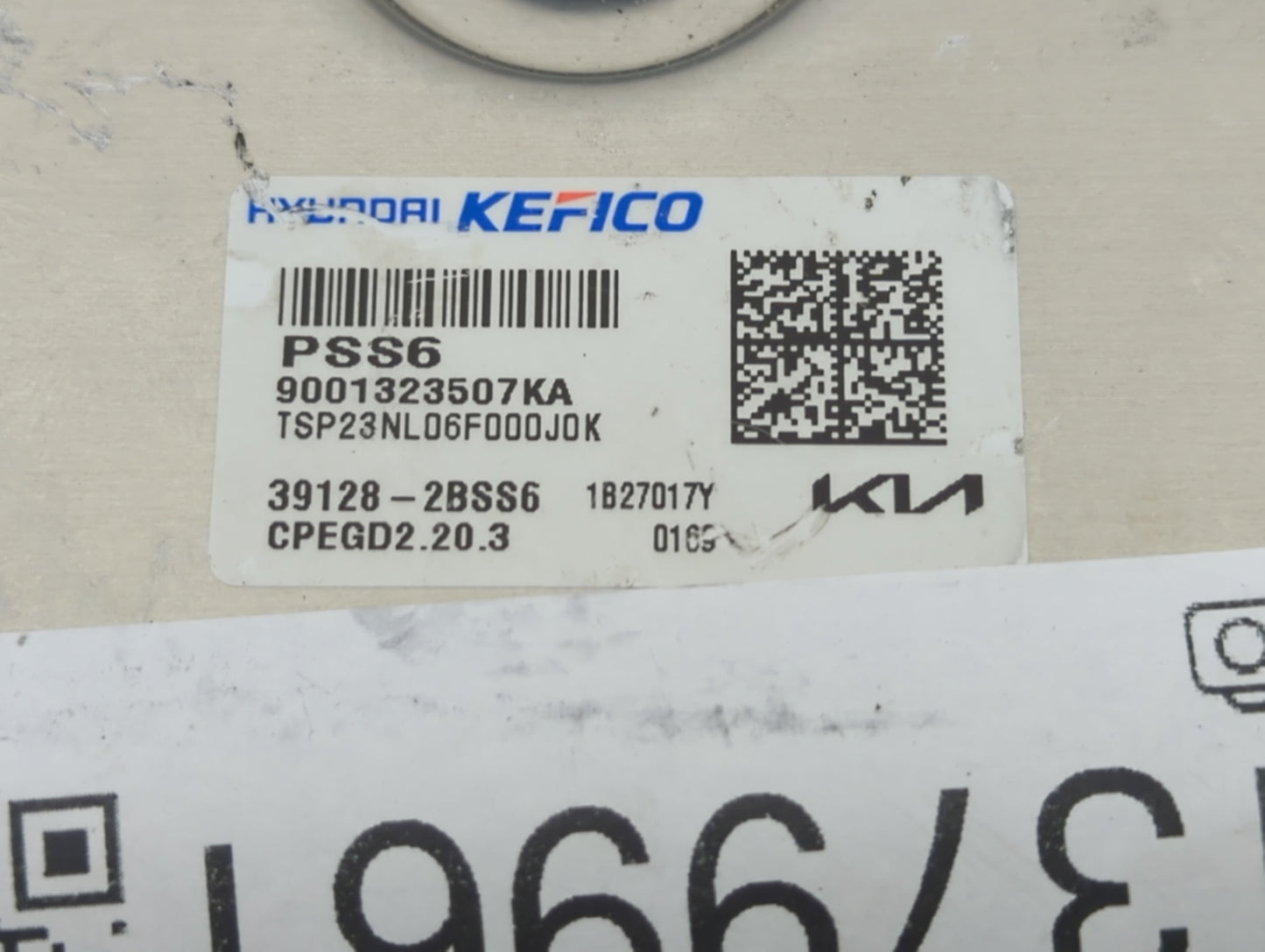 2023 Kia Seltos PCM Engine Control Computer ECU ECM PCU OEM P/N:39128-2BSS6 Fits OEM Used Auto Parts - Oemusedautoparts1.com