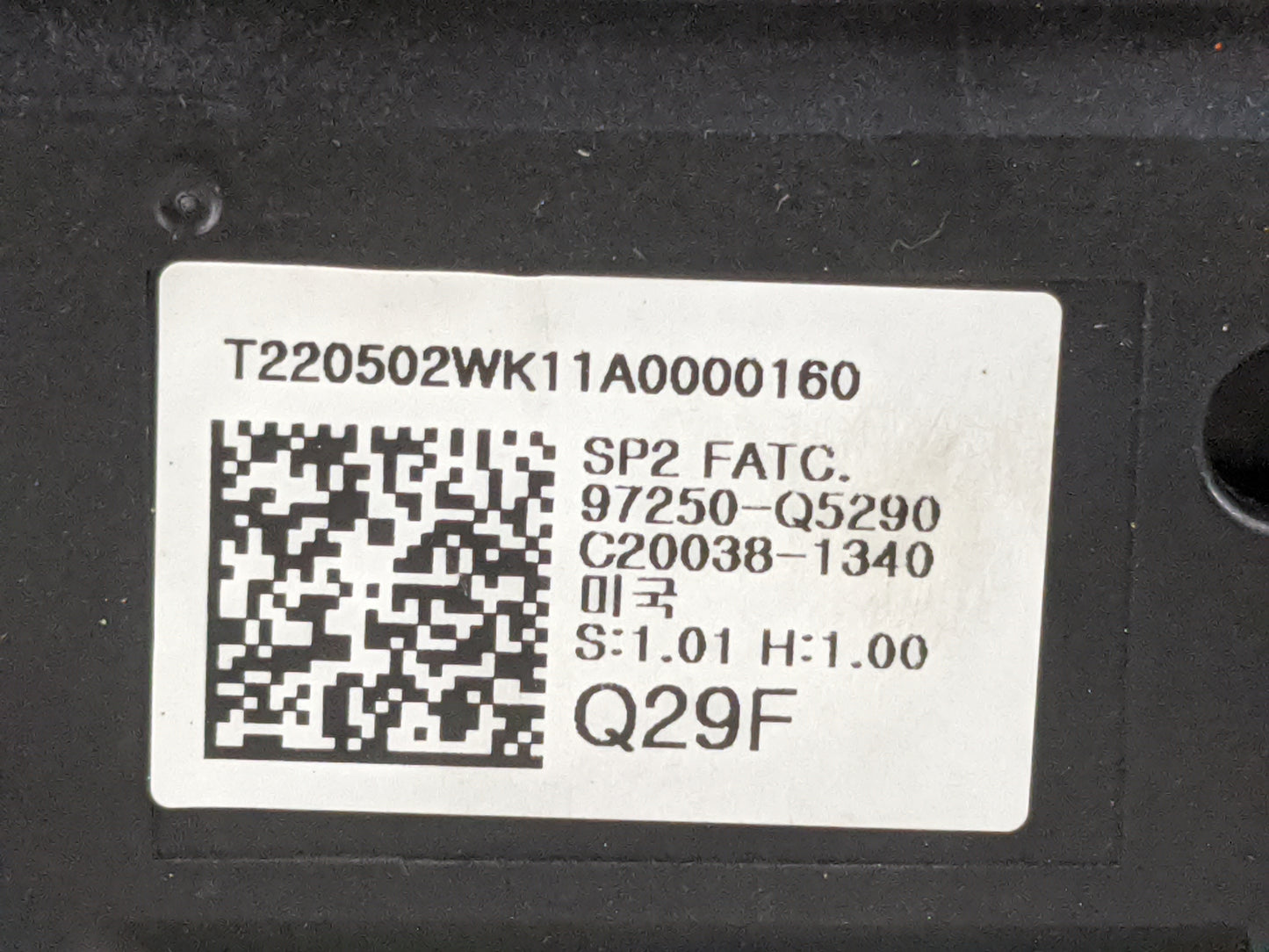 2021-2022 Kia Seltos Climate Control Module Temperature AC/Heater Replacement P/N:97250-Q5290 Fits Fits 2021 2022 OEM Used A