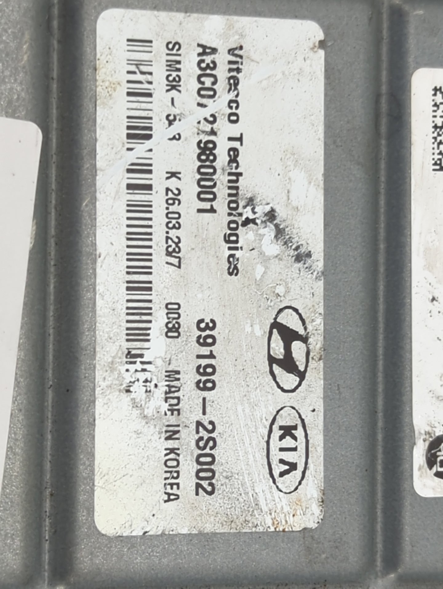 2021 Kia Sorento PCM Engine Control Computer ECU ECM PCU OEM P/N:39199-2S002 A3C0121980001, 39122-2S001 Fits OEM Used Auto P