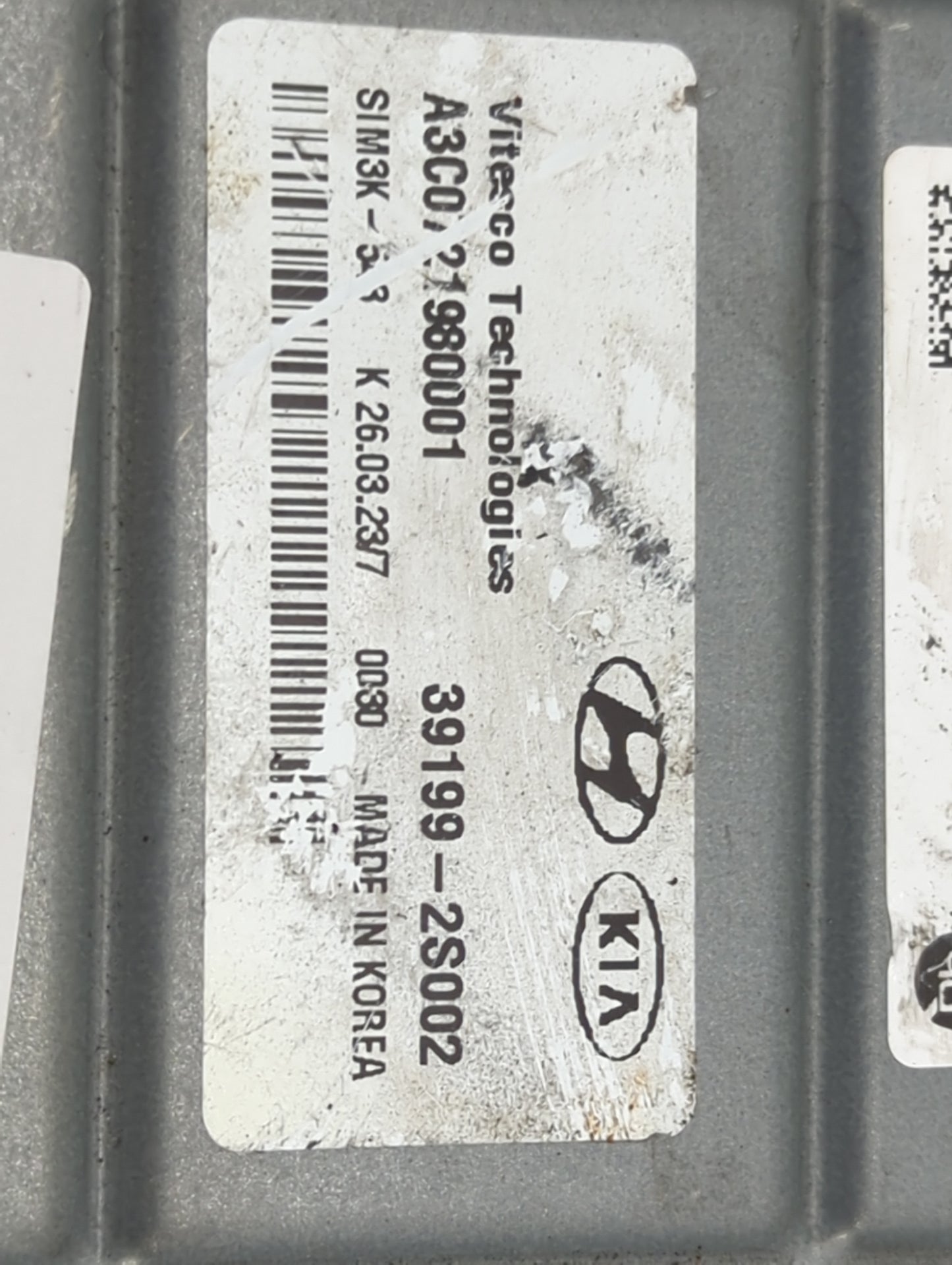 2021 Kia Sorento PCM Engine Control Computer ECU ECM PCU OEM P/N:39199-2S002 A3C0121980001, 39122-2S001 Fits OEM Used Auto P