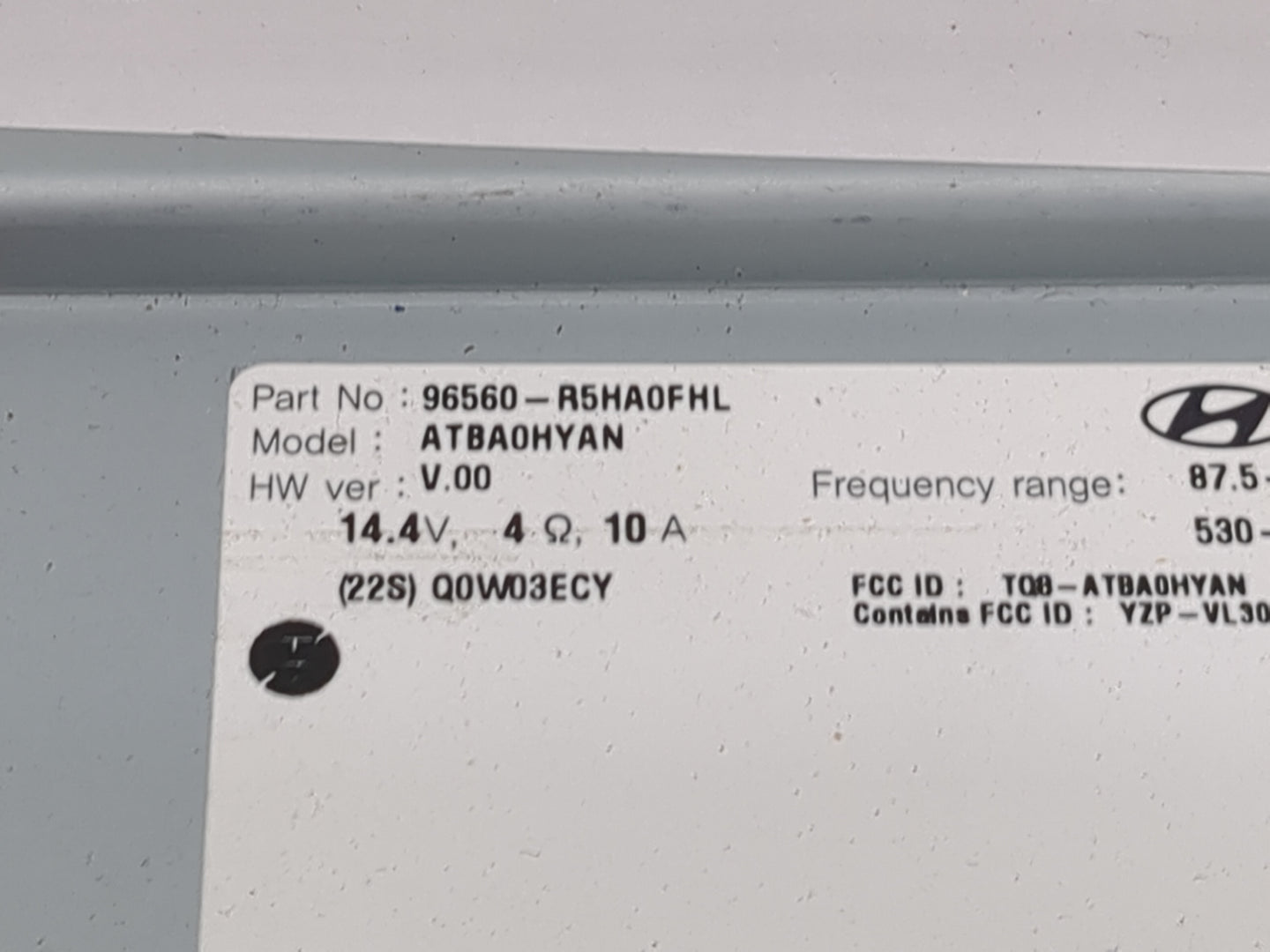 2021 Kia Sorento Radio AM FM Cd Player Receiver Replacement P/N:96560-R5HA0FHL TQ8-ATBA0HYAN, YZP-VL30 Fits OEM Used Auto Pa
