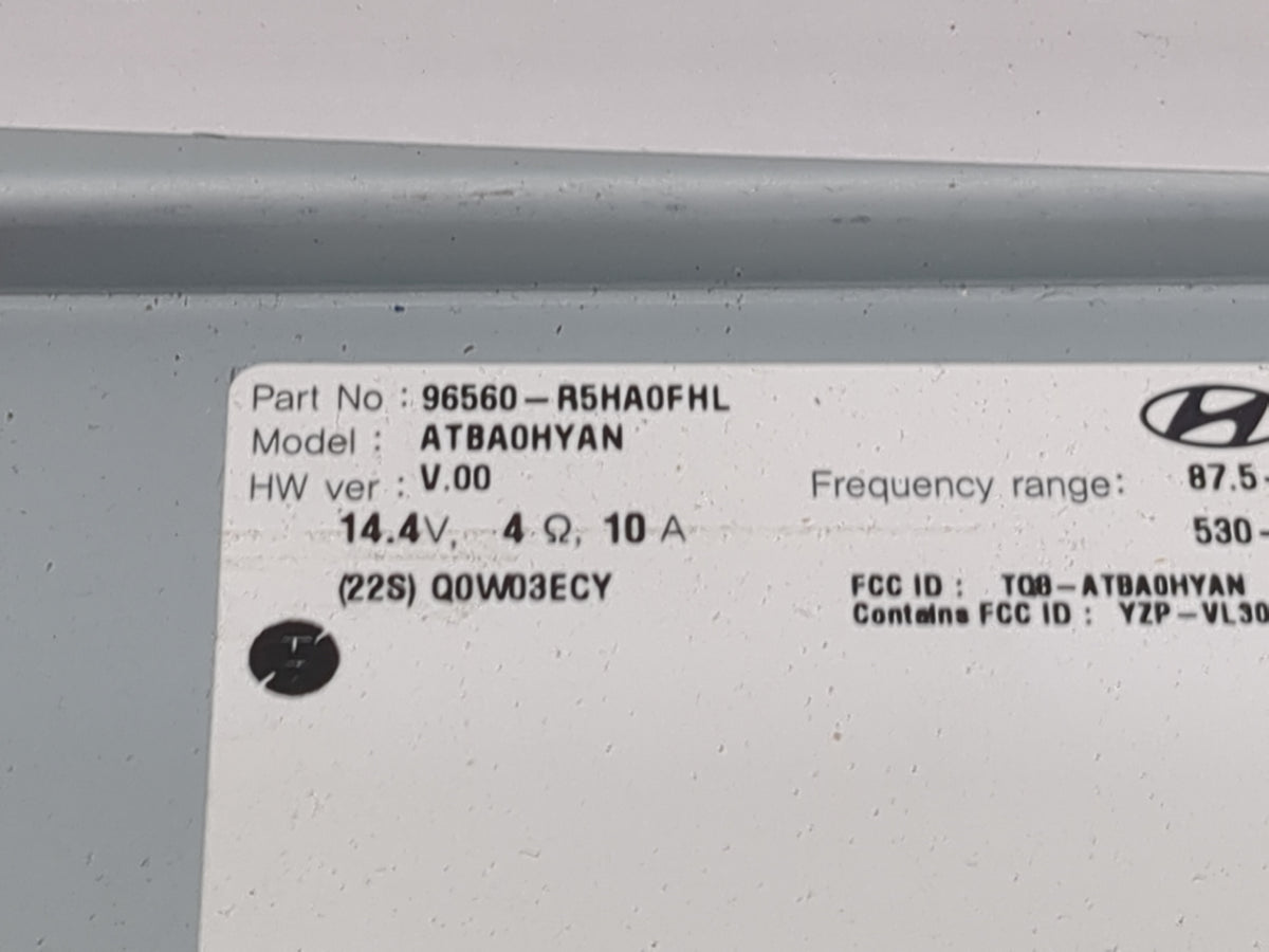 2021 Kia Sorento Radio AM FM Cd Player Receiver Replacement P/N:96560-R5HA0FHL TQ8-ATBA0HYAN, YZP-VL30 Fits OEM Used Auto Pa