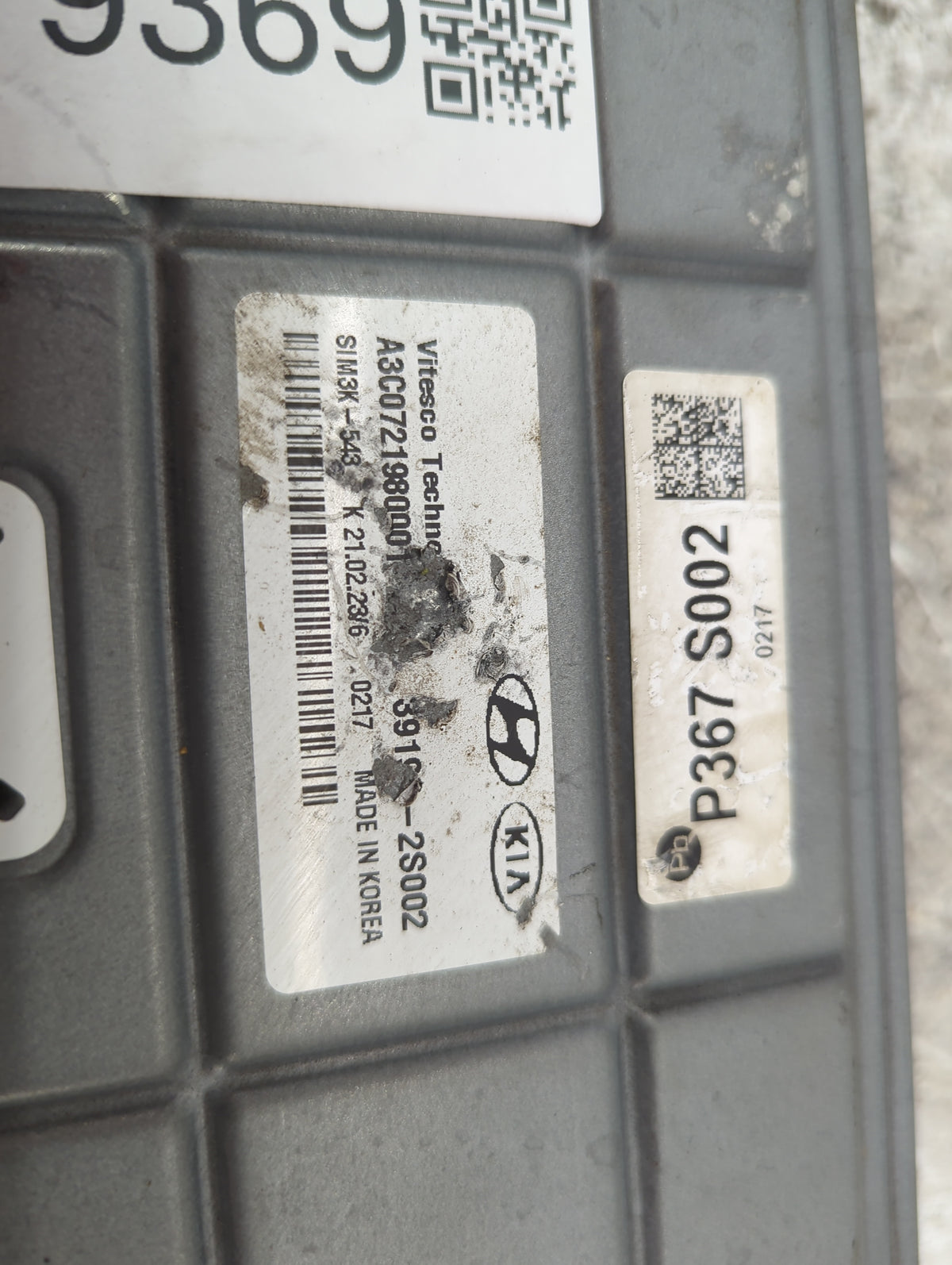 2023 Kia Sorento PCM Engine Control Computer ECU ECM PCU OEM P/N:A3C0721980001 39100-2S002, P367 S002 OEM Used Auto Parts - 