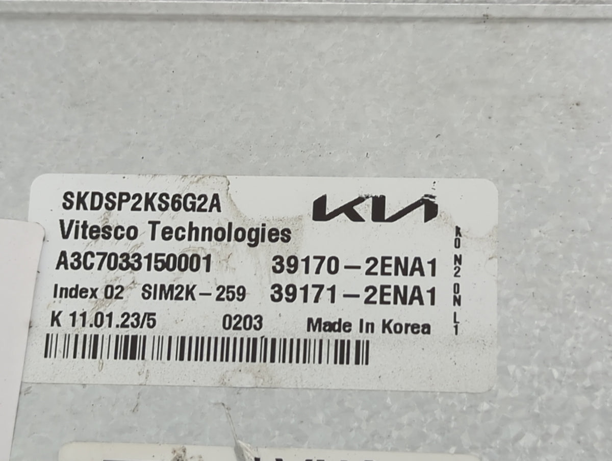 2023 Kia Soul PCM Engine Control Computer ECU ECM PCU OEM P/N:39170-2ENA1 39171-2ENA1, SKDSP2KS6G2A, A3C7033150001, SIM2K-25