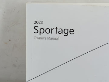 2023 Kia Sportage Owners Manual Book Guide P/N:PGY0-EU33I OEM Used Auto Parts