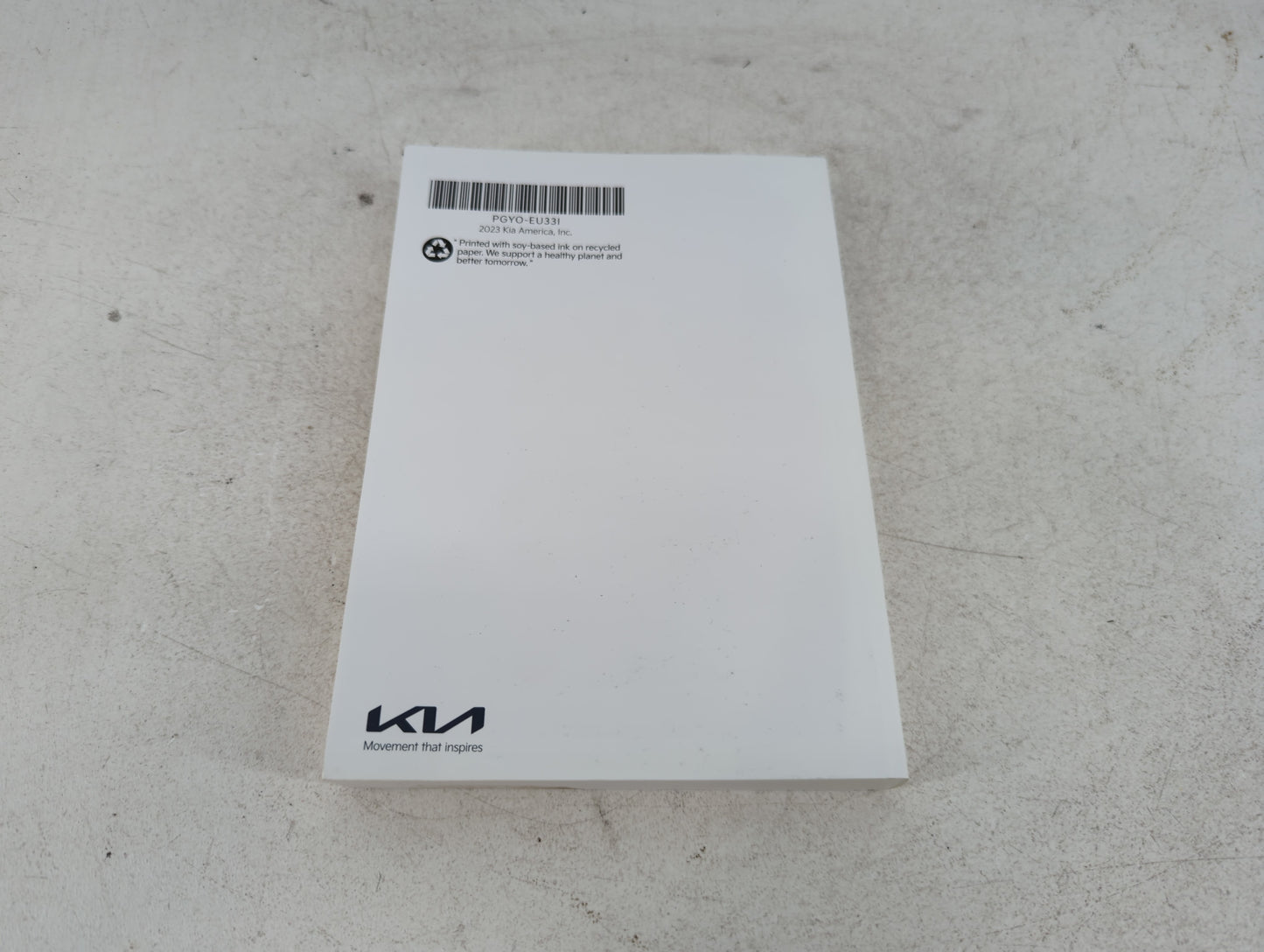 2023 Kia Sportage Owners Manual Book Guide P/N:PGY0-EU33I OEM Used Auto Parts - Oemusedautoparts1.com