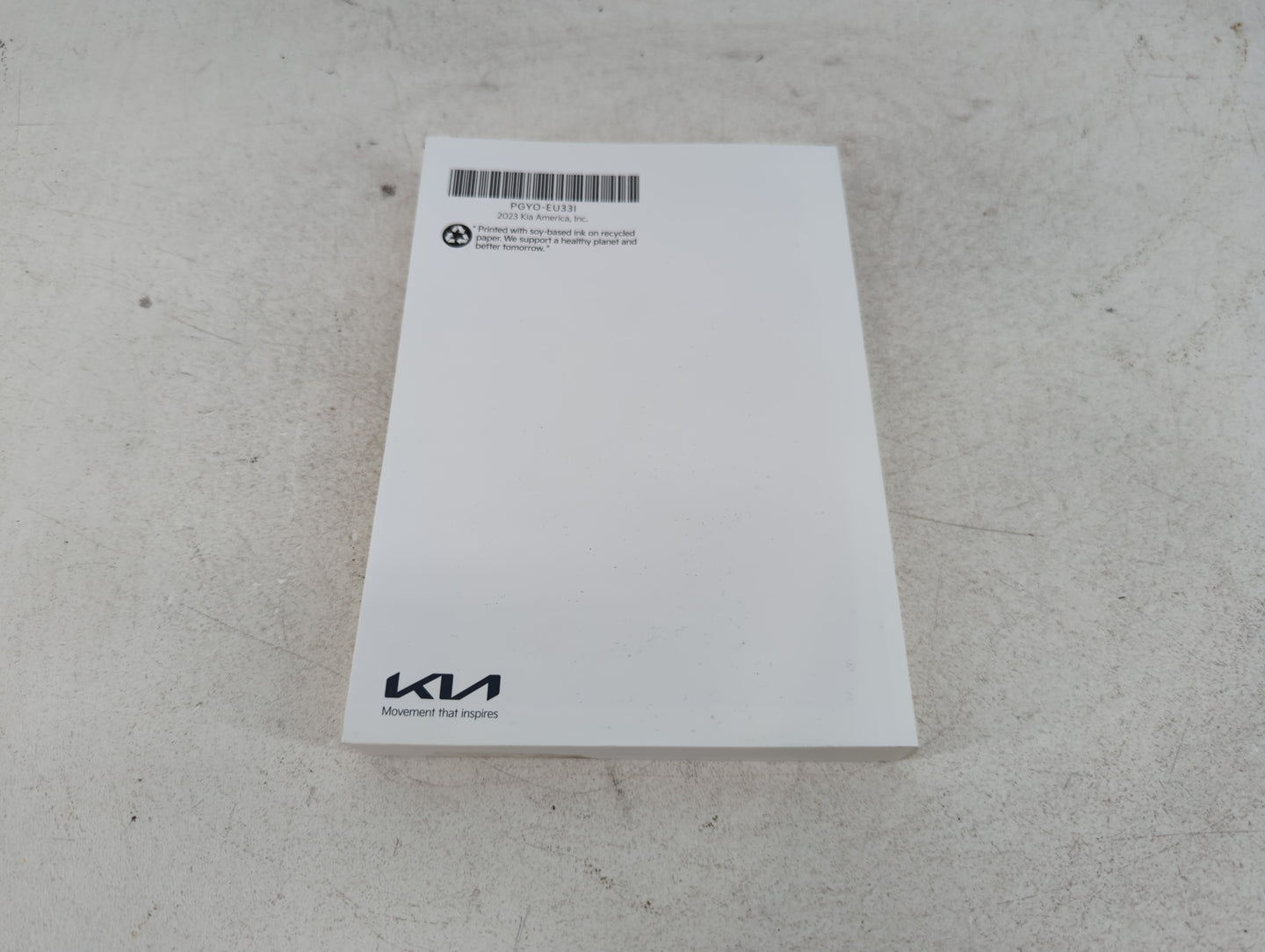 2023 Kia Sportage Owners Manual Book Guide P/N:PGY0-EU33I OEM Used Auto Parts - Oemusedautoparts1.com