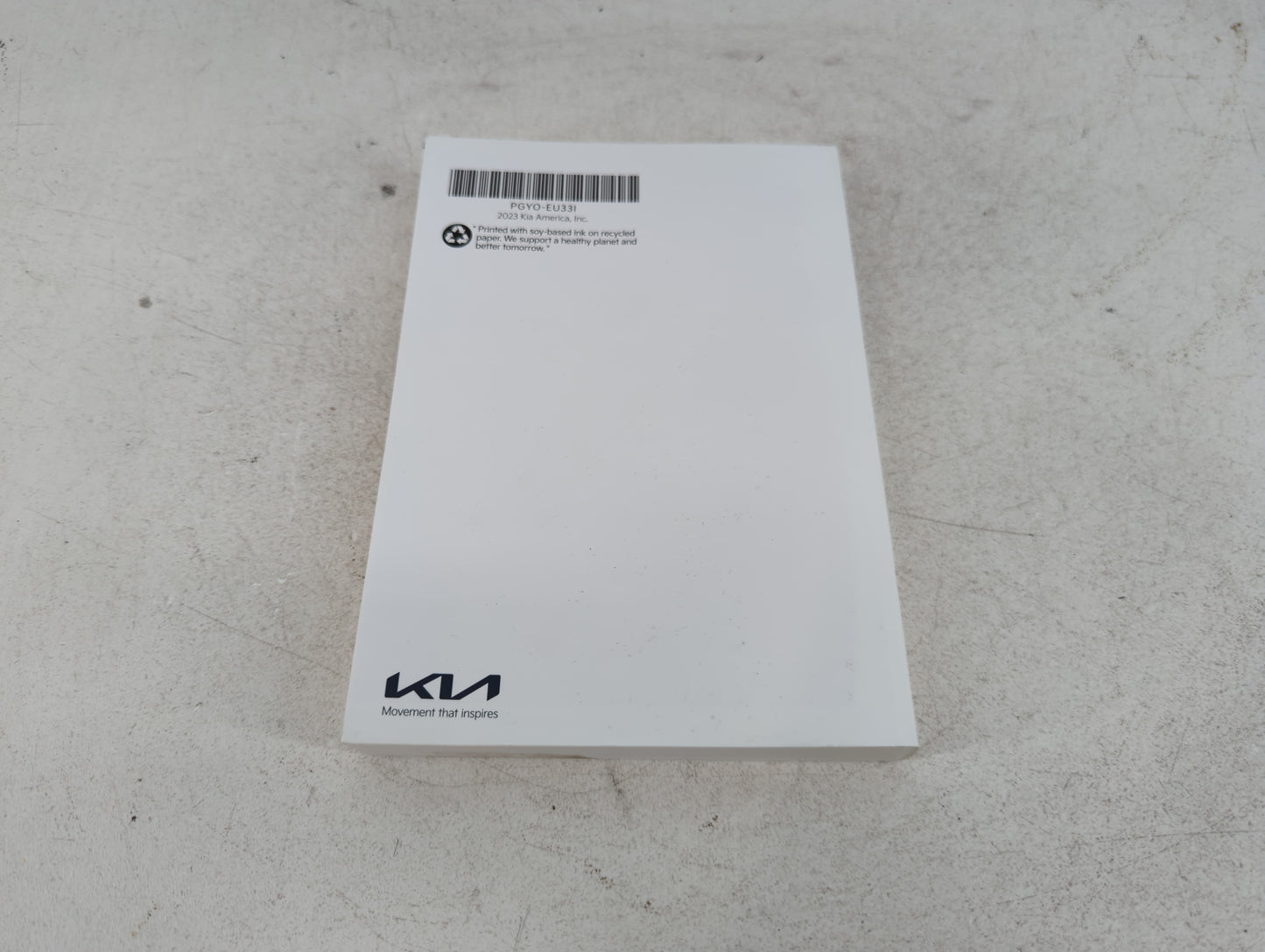 2023 Kia Sportage Owners Manual Book Guide P/N:PGY0-EU33I OEM Used Auto Parts - Oemusedautoparts1.com