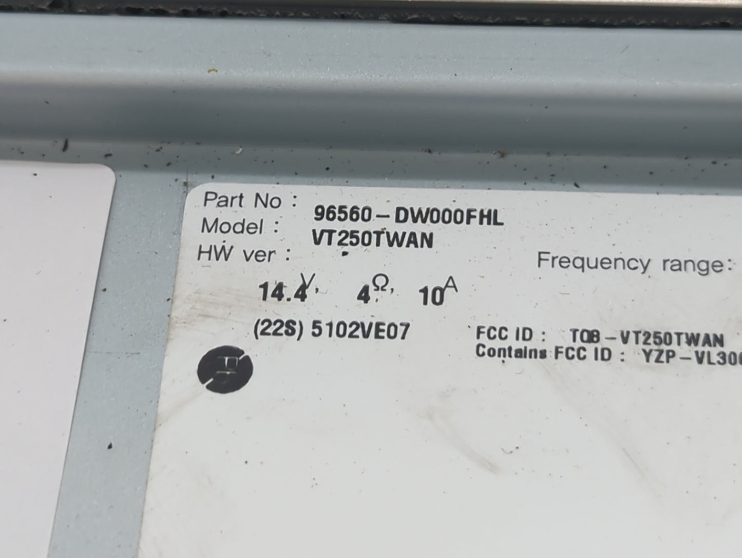 2023 Kia Sportage Radio AM FM Cd Player Receiver Replacement P/N:96560-DW000FHL VT250TWAN, TQ8-VT250TWAN, YZP-VL30 Fits OEM 