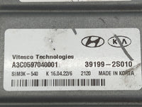 2023 Kia Sportage PCM Engine Control Computer ECU ECM PCU OEM P/N:39199-2S010 A3C0597040001, SIM3K-540 Fits OEM Used Auto Pa