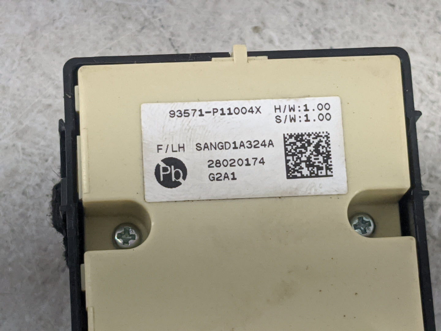 2023 Kia Sportage Master Power Window Switch Replacement Driver Side Left P/N:93571-P11004X SANGD1A324A Fits OEM Used Auto P