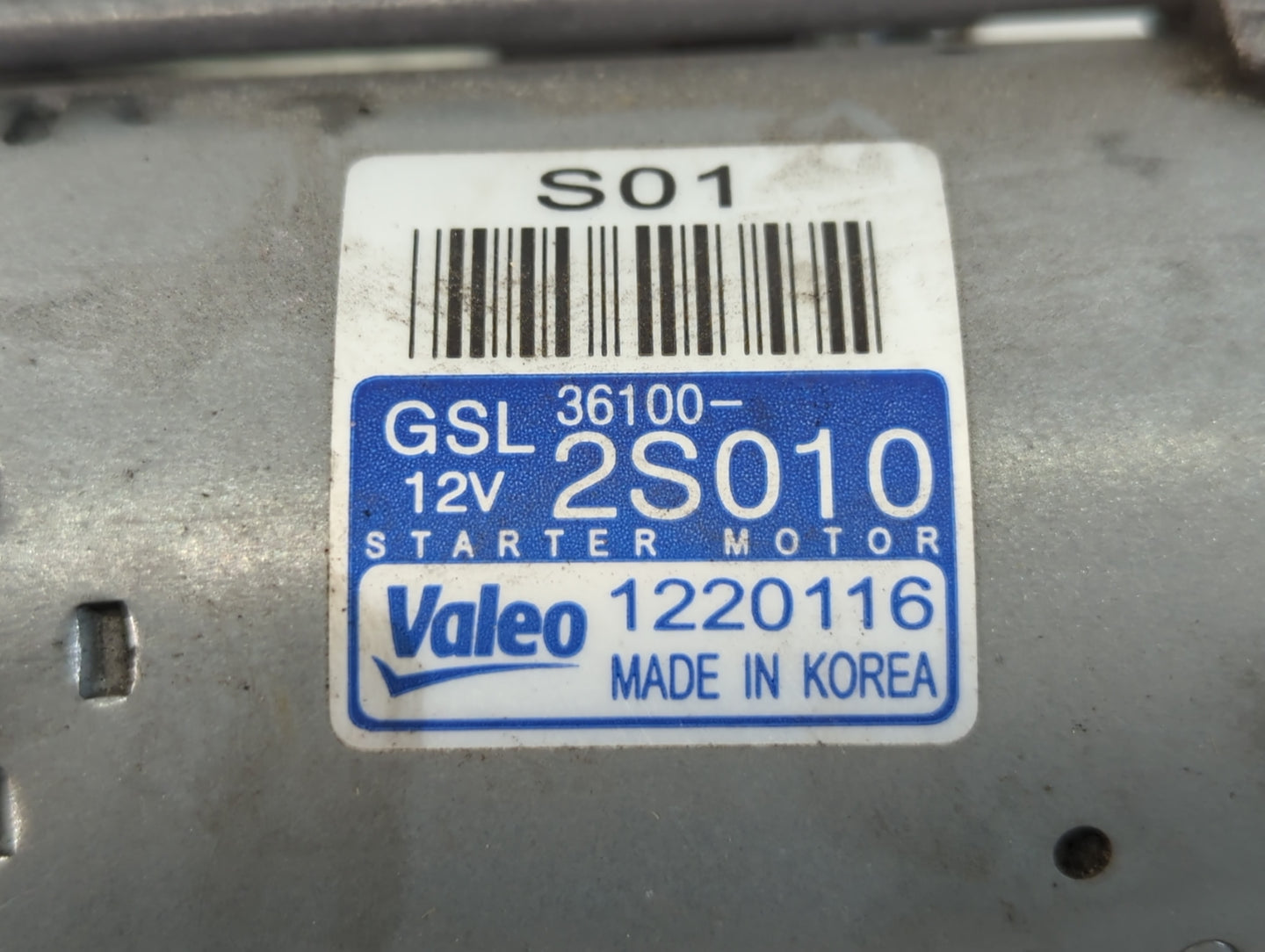 2023 Kia Sportage Car Starter Motor Solenoid OEM P/N:1220116 36100-2S010 Fits Fits 2020 2021 2022 OEM Used Auto Parts - Oemu