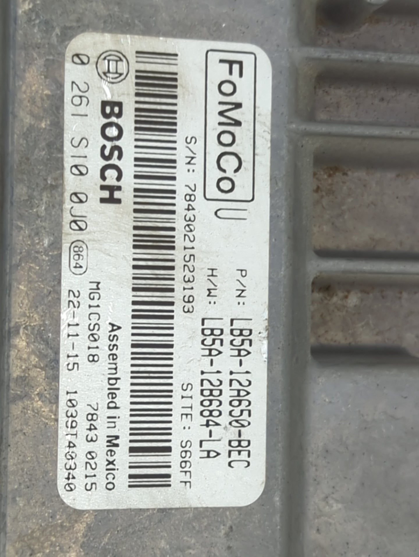 2020 Lincoln Aviator PCM Engine Control Computer ECU ECM PCU OEM P/N:LB5A-12A650-BEC LB5A-12B684-LA Fits Fits 2021 2022 OEM 