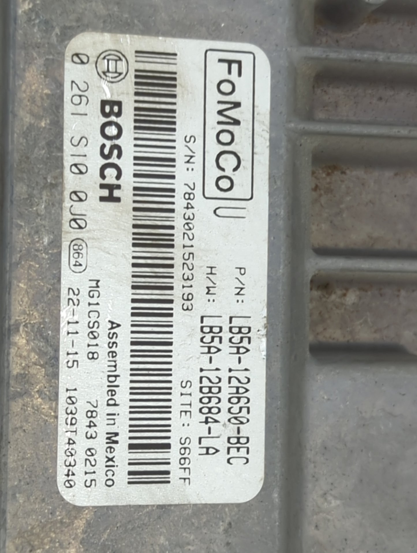 2020 Lincoln Aviator PCM Engine Control Computer ECU ECM PCU OEM P/N:LB5A-12A650-BEC LB5A-12B684-LA Fits Fits 2021 2022 OEM 