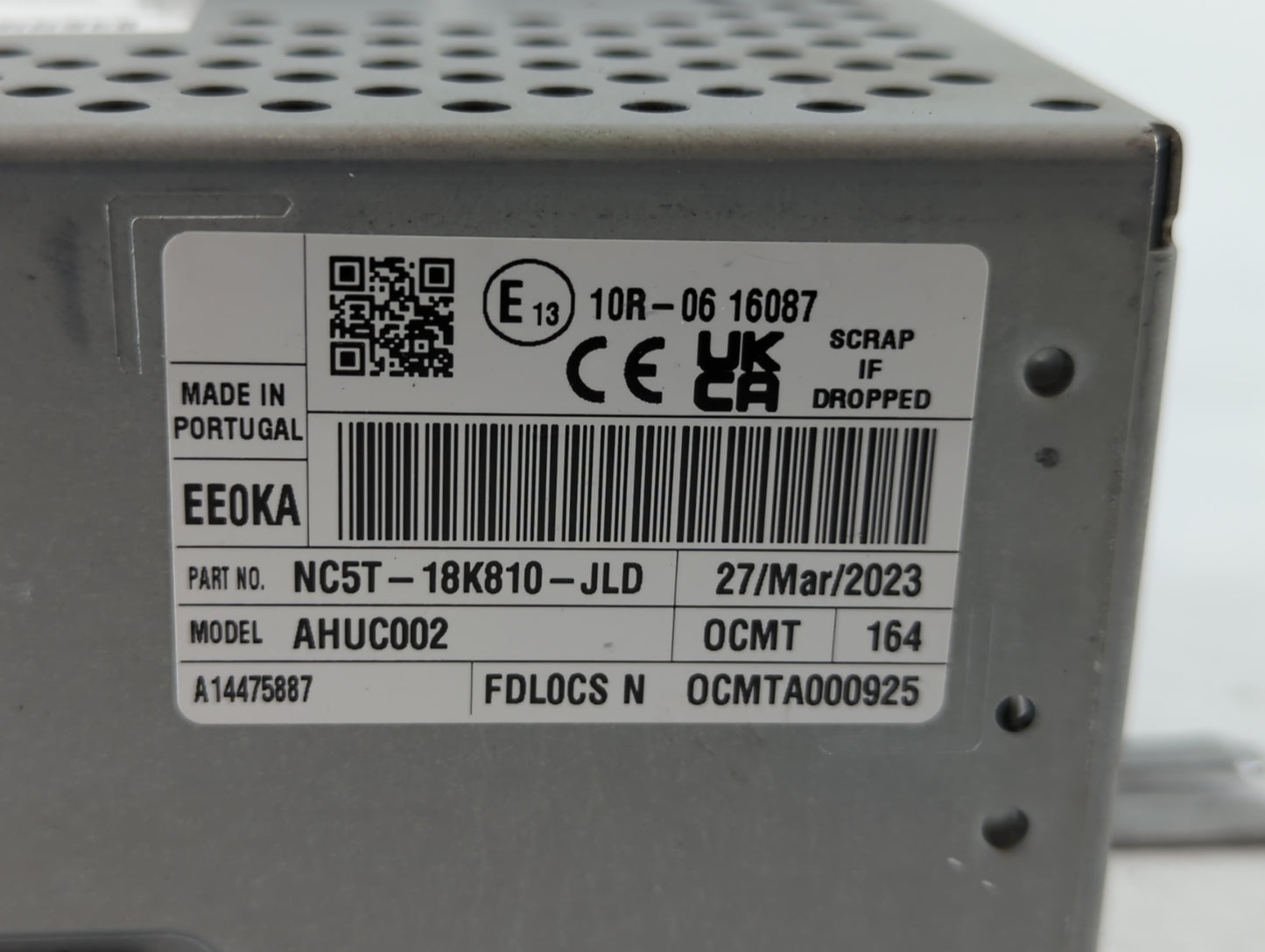 2023 Lincoln Aviator Radio AM FM Cd Player Receiver Replacement P/N:NC5T-18K810-JLD Fits OEM Used Auto Parts - Oemusedautopa