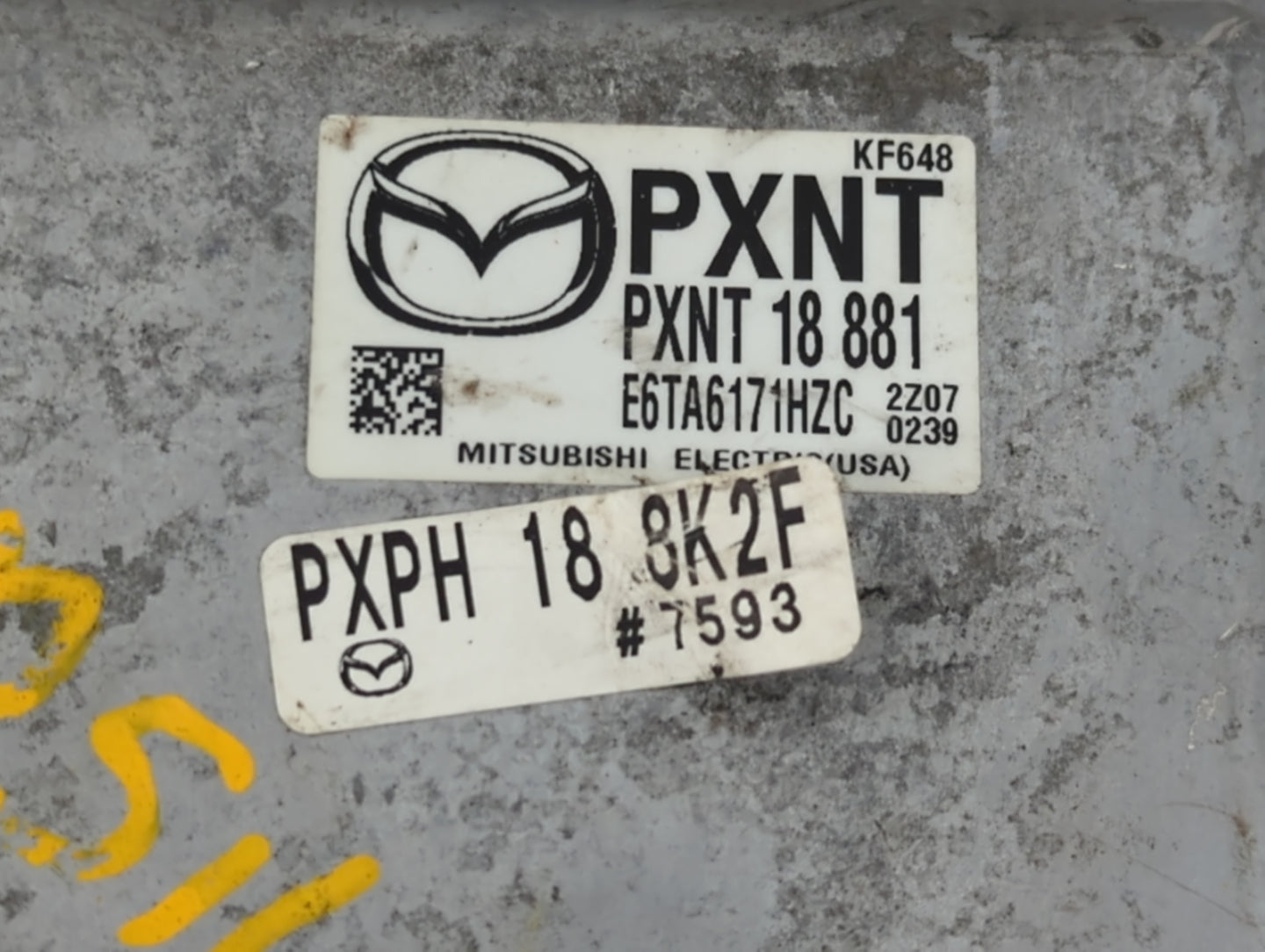 2019-2022 Mazda 3 PCM Engine Control Computer ECU ECM PCU OEM P/N:E6TA6171HZC Fits Fits 2019 2020 2021 2022 OEM Used Auto Pa