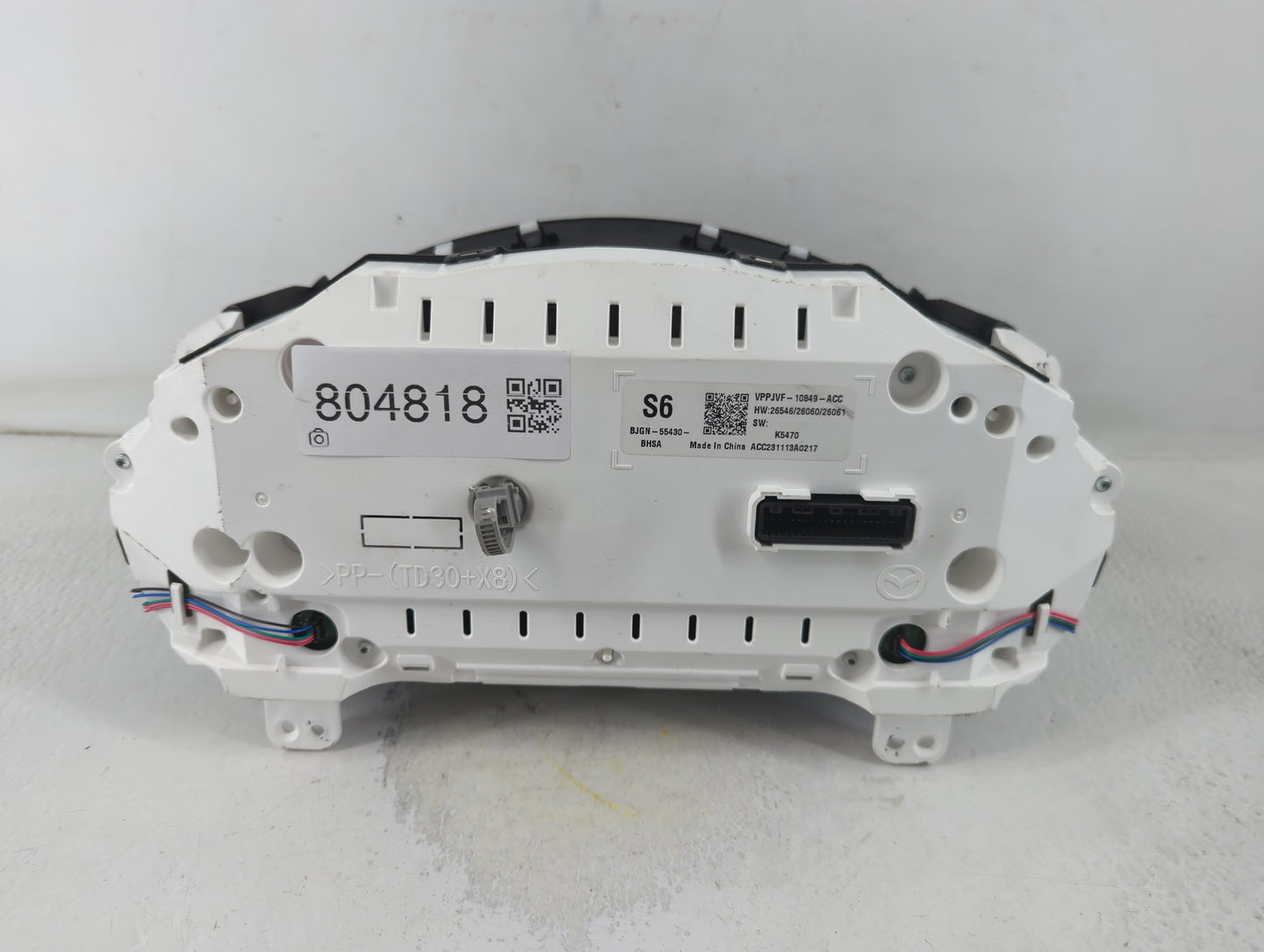2019-2022 Mazda 3 Instrument Cluster Speedometer Gauges P/N:BJGN-55430-BHSA VPPJVF-10849-ACC Fits Fits 2019 2020 2021 2022 O