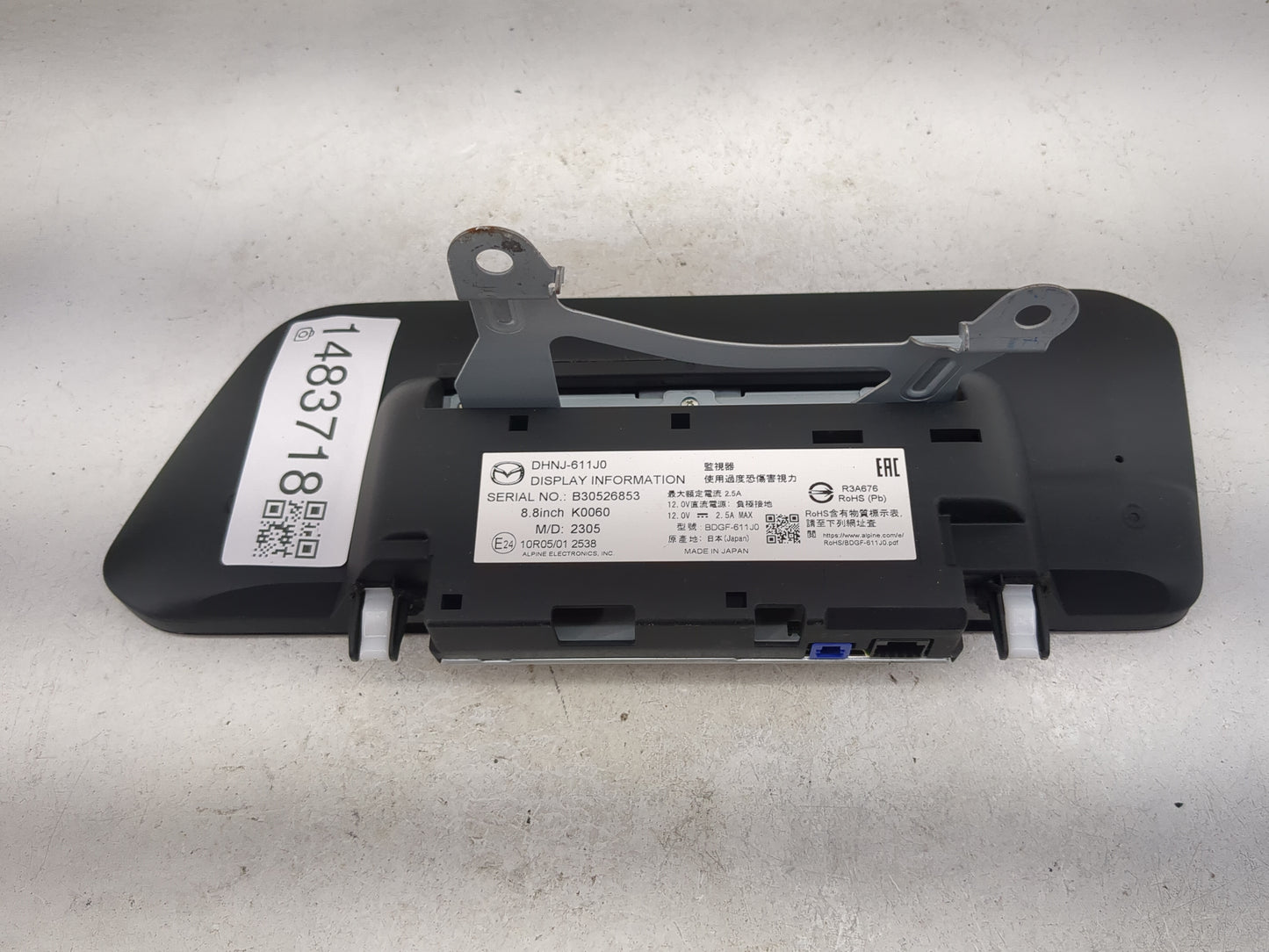2020-2022 Mazda Cx-30 Information Display Screen 1483718 - Oemusedautoparts1.com