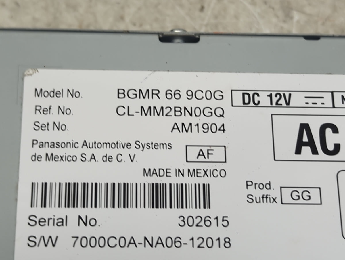 2023 Mazda Cx-30 Radio AM FM Cd Player Receiver Replacement P/N:BGMR 66 9C0G CL-MM2BN0GQ, AM1904, RCPPAAM20-0559 Fits OEM Us