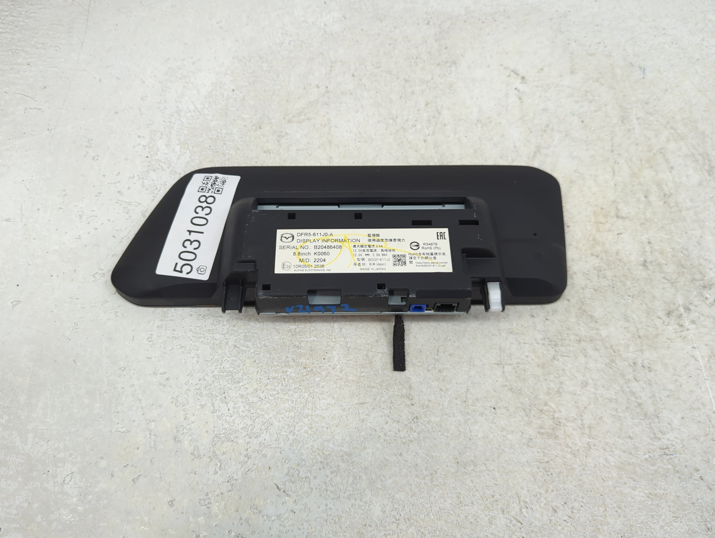 2020-2022 Mazda Cx-30 Information Display Screen 5031038 - Oemusedautoparts1.com