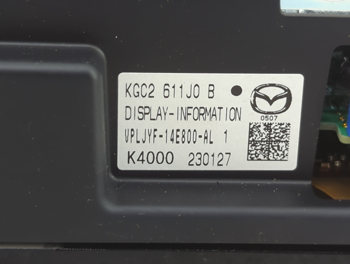 2021-2022 Mazda Cx-5 Information Radio Display Screen 1487836 - Oemusedautoparts1.com