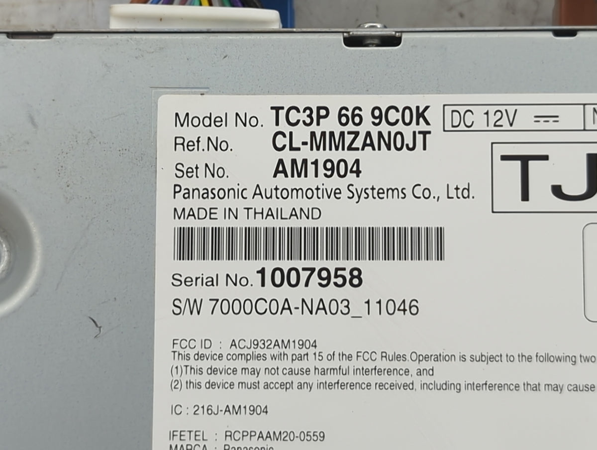 2021-2022 Mazda Cx-5 Radio AM FM Cd Player Receiver Replacement P/N:TC3P 66 9C0K CL-MMZAN0JT, AM1904 Fits Fits 2021 2022 OEM