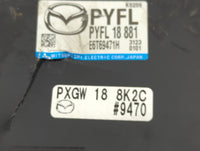 2016-2022 Mazda Cx-9 PCM Engine Control Computer ECU ECM PCU OEM P/N:PXGW 18 8K2C PYFL 18 881 Fits OEM Used Auto Parts - Oem