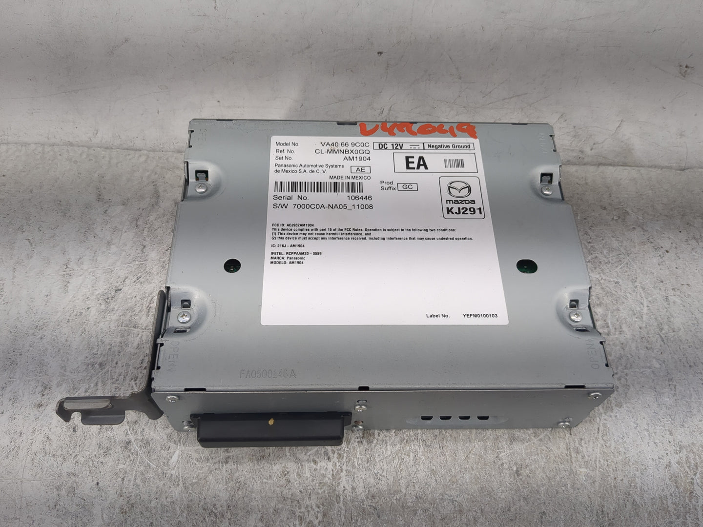 2023 Mazda Cx50 Radio AM FM Cd Player Receiver Replacement P/N:VA40 66 9C0C CL-MMNBX0GQ, AM1904, ACJ932AM1904 Fits OEM Used 