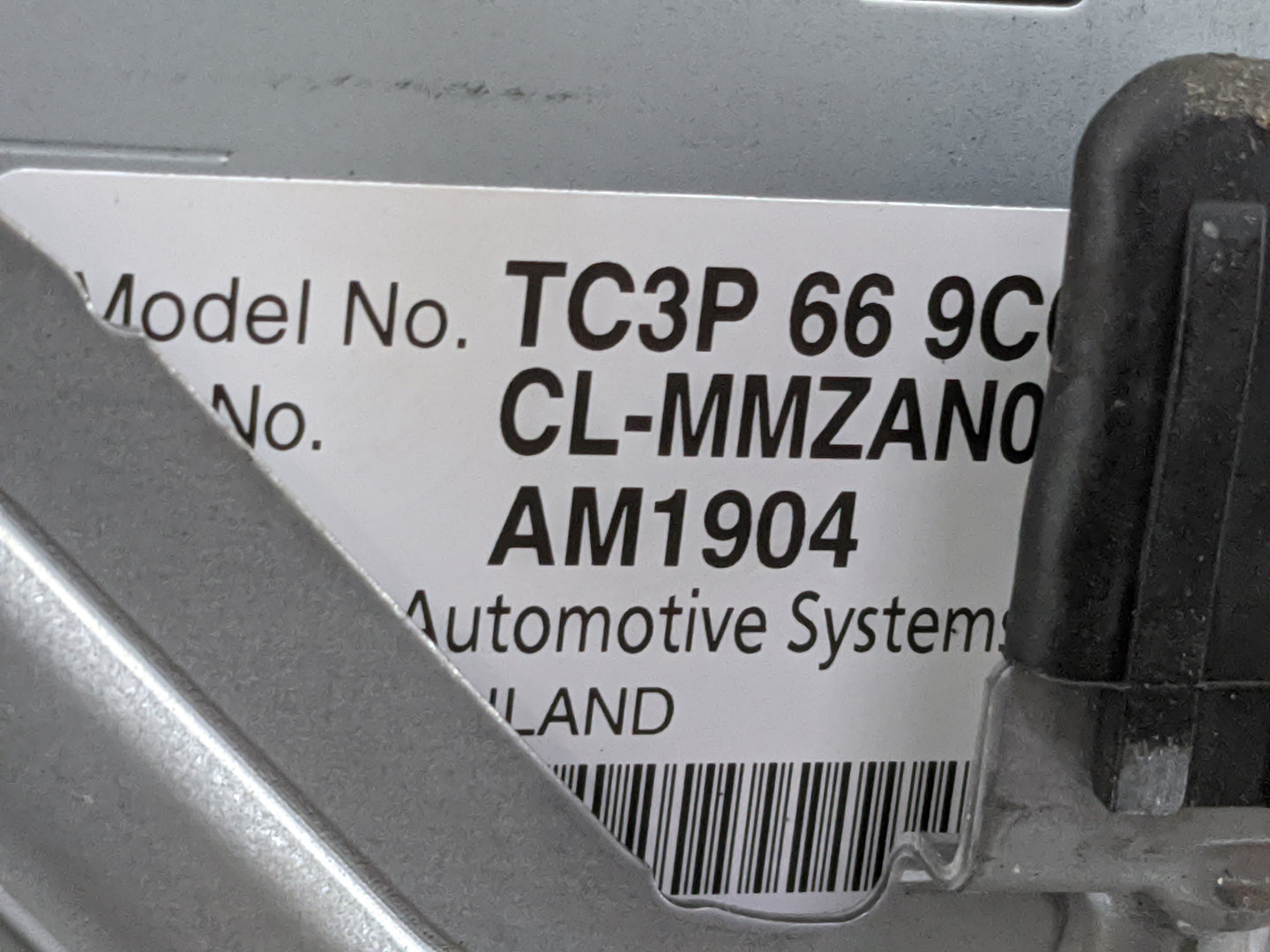 2023 Mazda Cx9 Radio AM FM Cd Player Receiver Replacement P/N:TC3P669C CL-MMZAN0, AM1904, 216J-AM1904 Fits Fits 2021 2022 OE