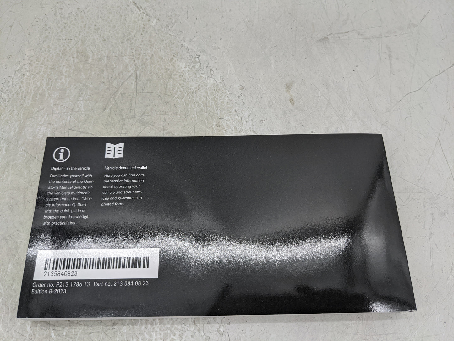 2023 Mercedes-Benz E300 Owners Manual Book Guide OEM Used Auto Parts - Oemusedautoparts1.com