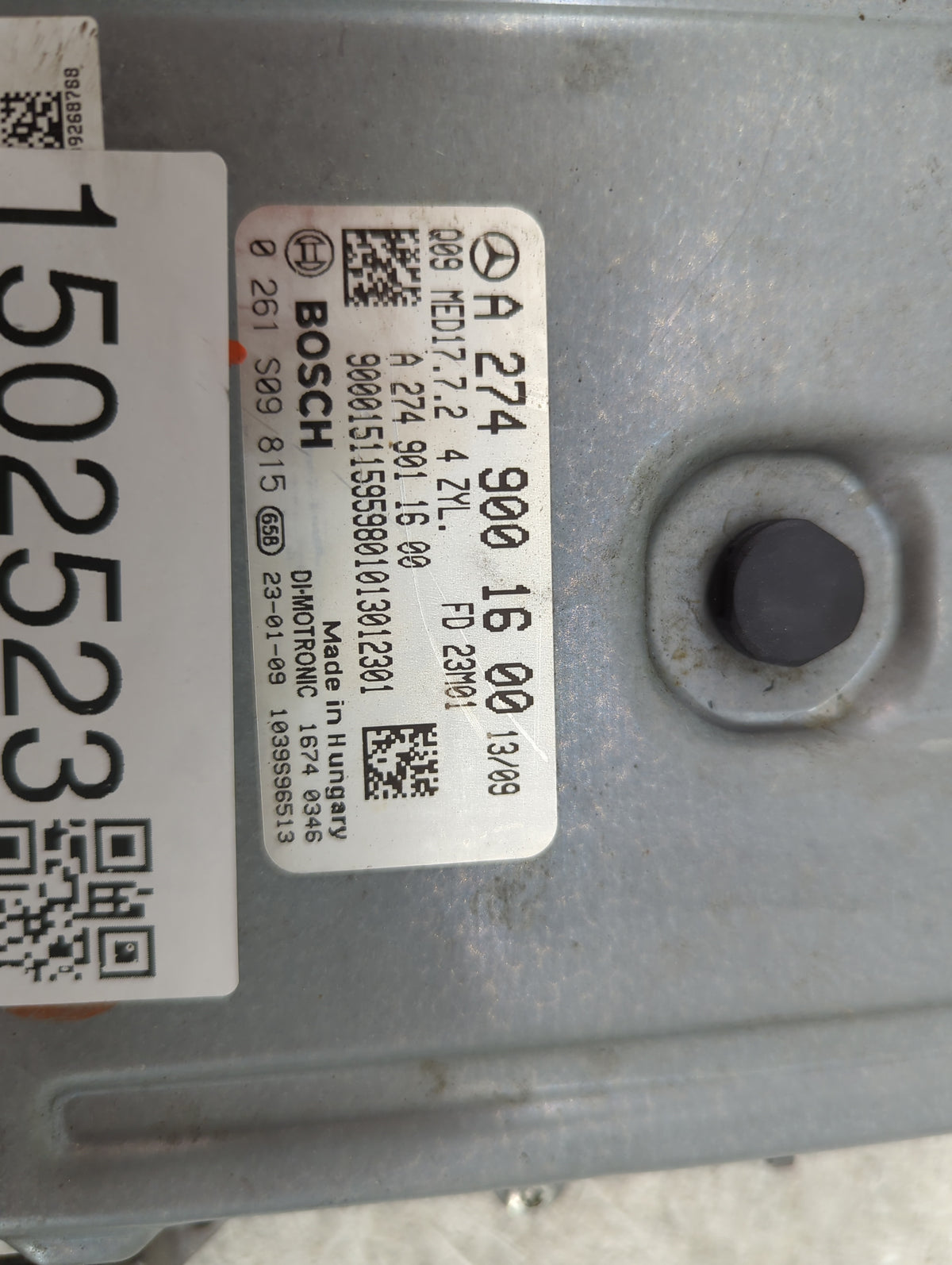 2023 Mercedes Sprinter 2500 Mb2500 PCM Engine Control Computer ECU ECM PCU OEM P/N:A 274 900 16 00 0 261 S09 815 Fits OEM Us