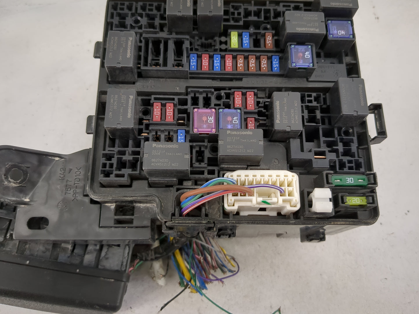 2014 Mitsubishi Mirage Fusebox Fuse Box Panel Relay Module P/N:7517 PP-TD10, 8627A030, ACVN51212, 8627A029 Fits OEM Used Aut