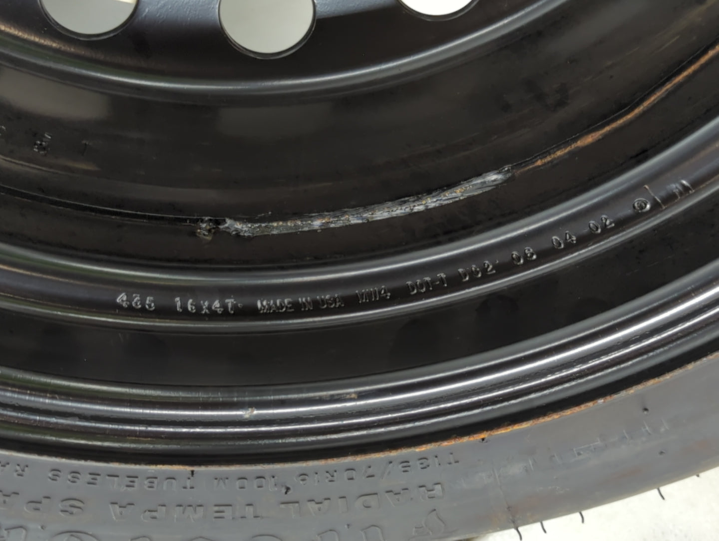 2002-2022 Nissan Altima Spare Donut Tire Wheel Rim Oem - Oemusedautoparts1.com