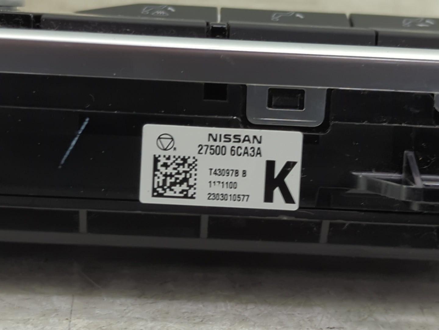 2019-2022 Nissan Altima Climate Control Module Temperature AC/Heater Replacement P/N:27500 6CA3A Fits Fits 2019 2020 2021 20