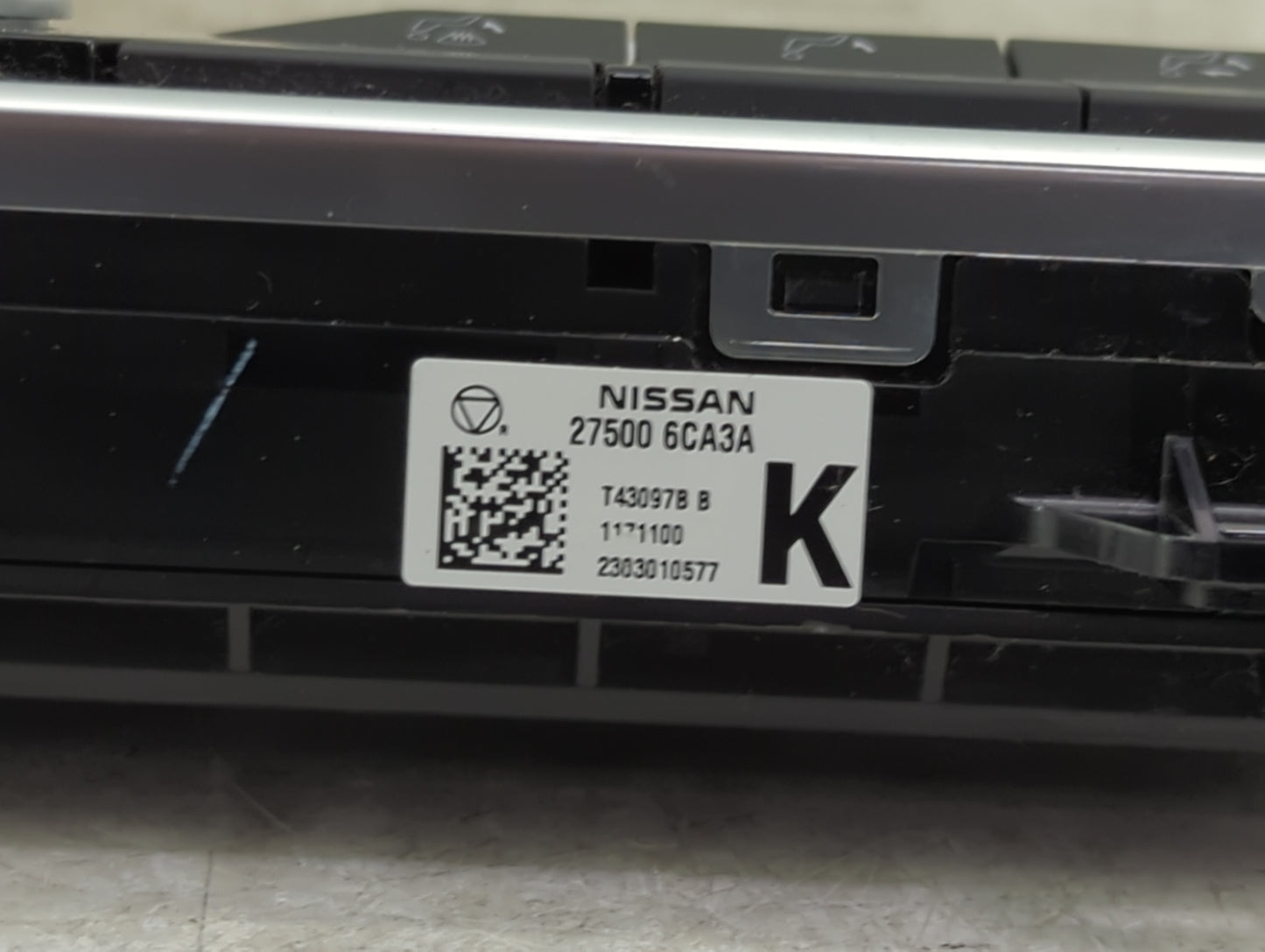 2019-2022 Nissan Altima Climate Control Module Temperature AC/Heater Replacement P/N:27500 6CA3A Fits Fits 2019 2020 2021 20