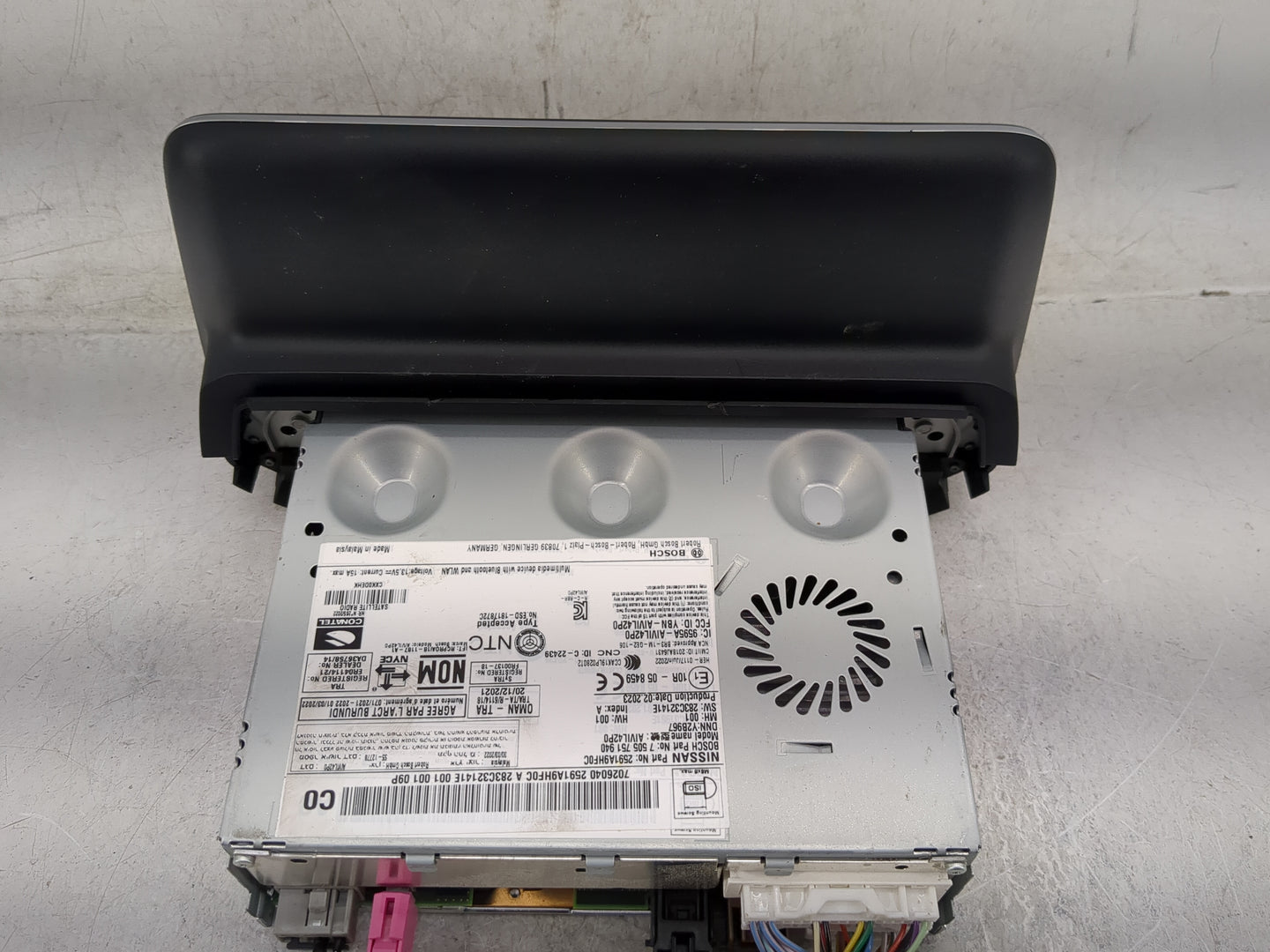 2023 Nissan Altima Radio AM FM Cd Player Receiver Replacement P/N:259TA9HF0C 7505751940, AIVIL42P0, 283C3241E, Y2B967 Fits O