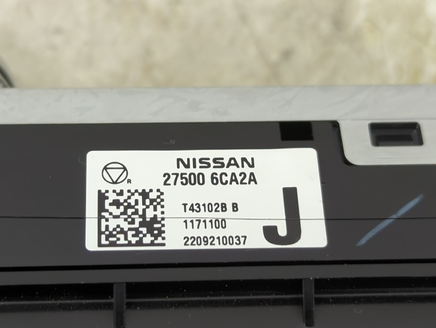 2019-2022 Nissan Altima Climate Control Module Temperature AC/Heater Replacement P/N:27500 6CA2A Fits Fits 2019 2020 2021 20