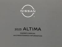 2023 Nissan Altima Owners Manual Book Guide P/N:OM23EA OL34U1 OEM Used Auto Parts - Oemusedautoparts1.com