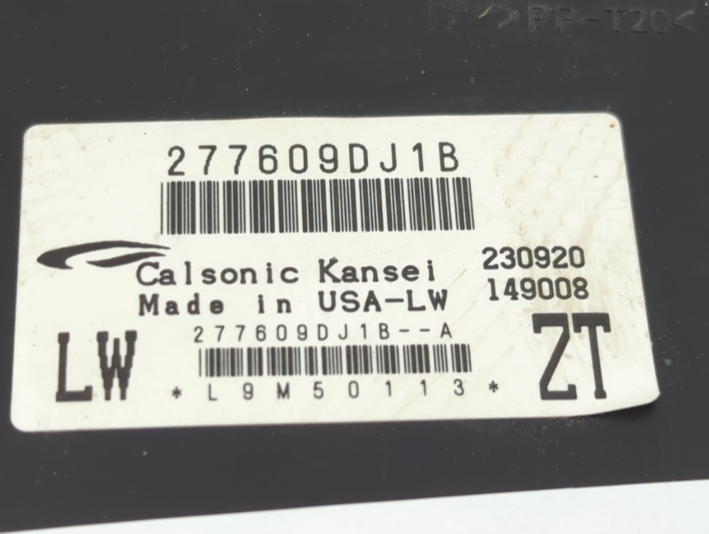 2019-2021 Nissan Maxima Temperature Control Module 277609dj1b - Oemusedautoparts1.com