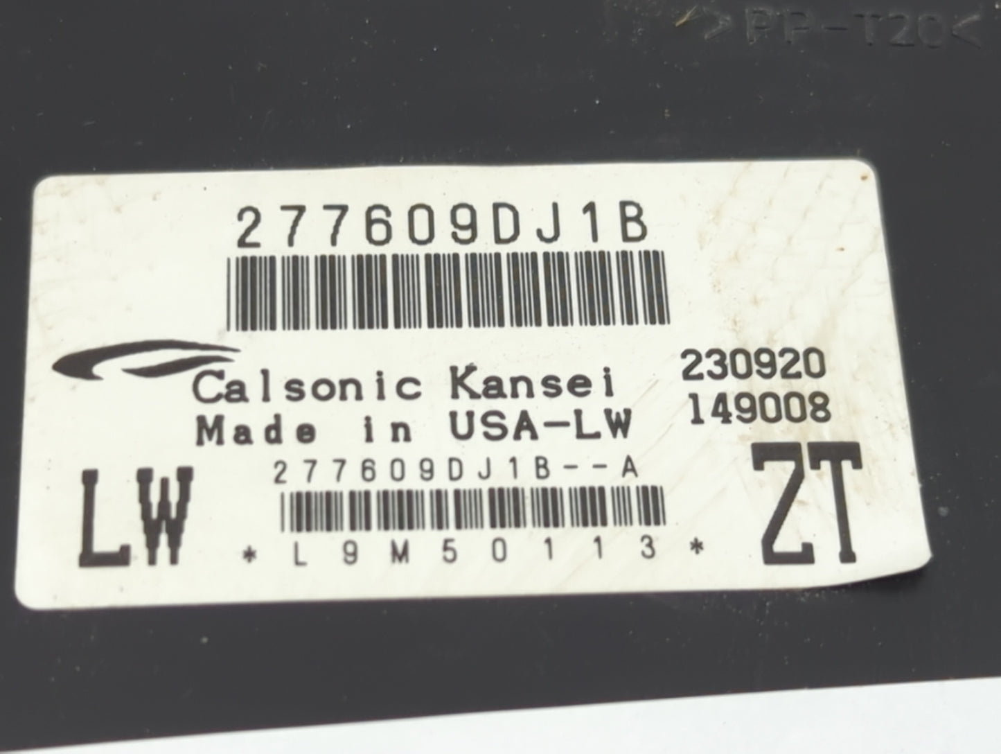 2019-2021 Nissan Maxima Temperature Control Module 277609dj1b - Oemusedautoparts1.com