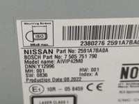 2021-2022 Nissan Murano Radio AM FM Cd Player Receiver Replacement P/N:7 505 751 790 2591A7BA0A Fits Fits 2021 2022 OEM Used