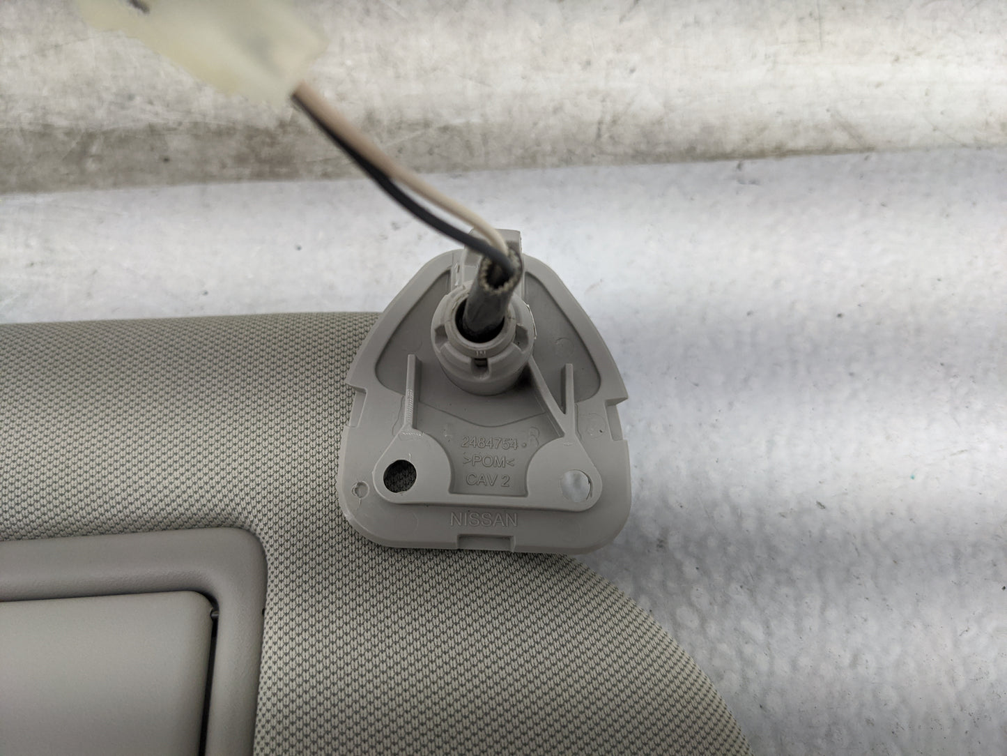 2019-2022 Nissan Murano Sun Visor Shade Replacement Passenger Right Mirror Fits Fits 2019 2020 2021 2022 OEM Used Auto Parts