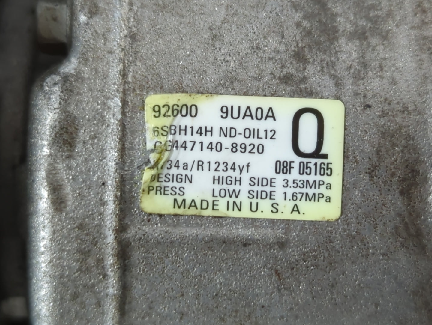 2021-2021 Nissan Murano Air Conditioning A/c Ac Compressor Oem - Oemusedautoparts1.com