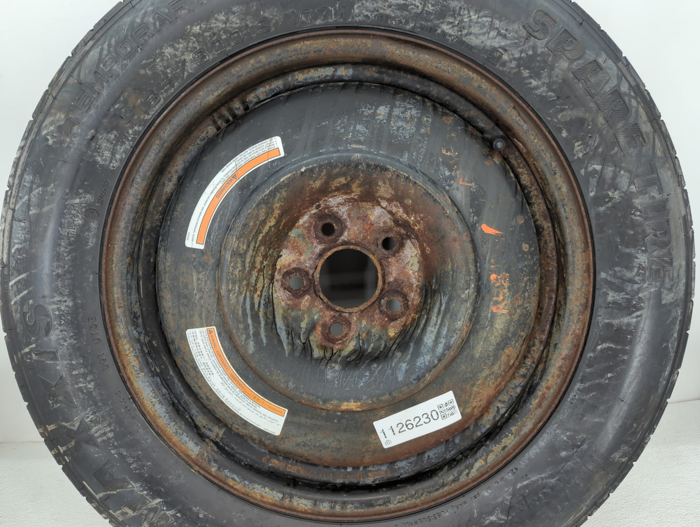 2022-2022 Nissan Pathfinder Spare Donut Tire Wheel Rim Oem - Oemusedautoparts1.com