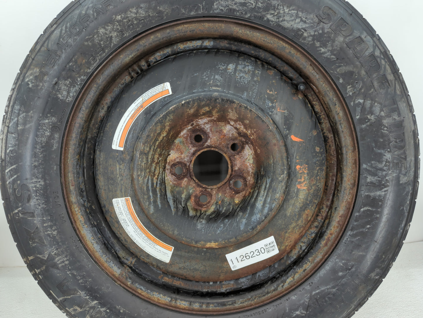 2022-2022 Nissan Pathfinder Spare Donut Tire Wheel Rim Oem - Oemusedautoparts1.com
