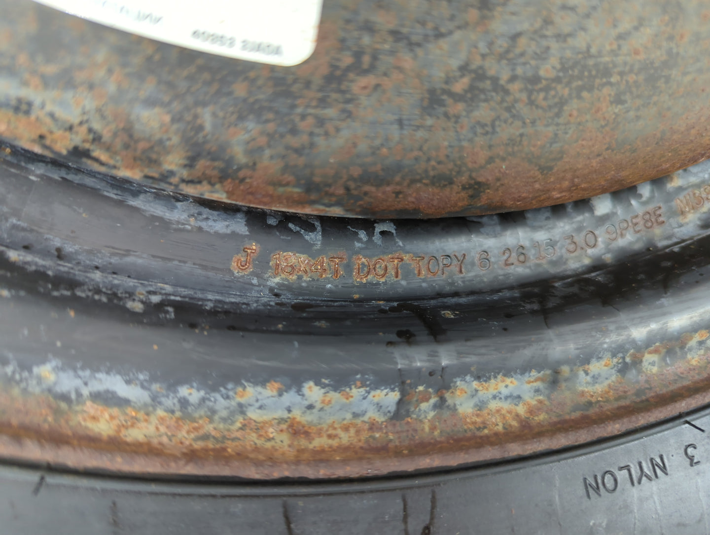 2022-2022 Nissan Pathfinder Spare Donut Tire Wheel Rim Oem - Oemusedautoparts1.com