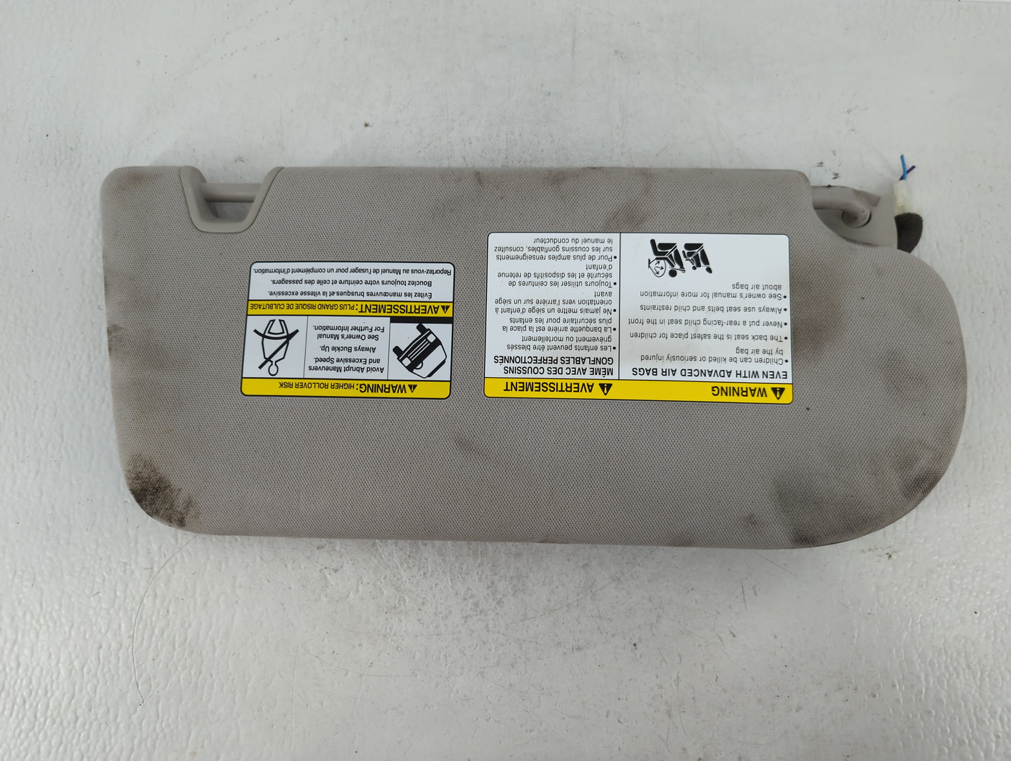 2022 Nissan Pathfinder Sun Visor Shade Replacement Driver Left Mirror Fits OEM Used Auto Parts - Oemusedautoparts1.com